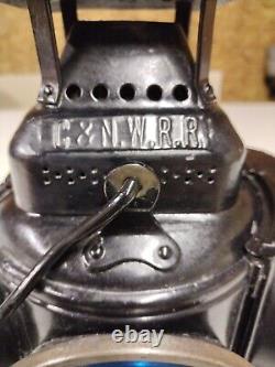 Antique The Adlake Non Sweating Lamp 4 Way Railroad C&NWRR Switch Signal Lantern