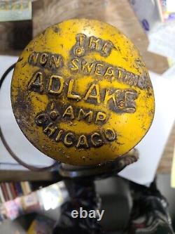 Antique Vintage Adlake Non Sweating Lantern Antique Railroad Lamp Chicago