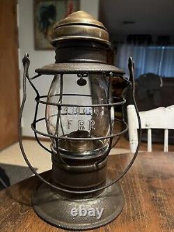 Brass Top Signal Railroad Co. Patd. 1876 Fitchburg Railroad Bellbottom Lantern