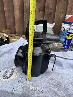 British Railway Lantern And Oil Can Used