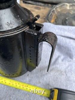 British Railway Lantern And Oil Can Used