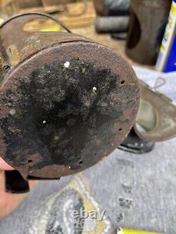 British Railway Lantern And Oil Can Used