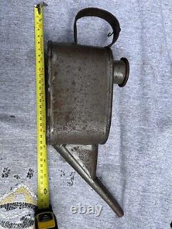 British Railway Lantern And Oil Can Used