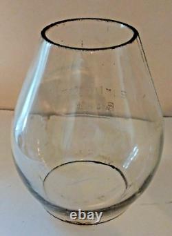 Burlington Route Railroad Lantern with Tall Clear Embossed Globe