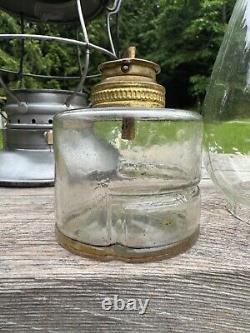 CV Central Vermont Railroad Lantern Star Headlight Etched Ext. Bast Globe