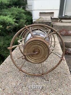 Chicago & Alton Railroad Lantern With Etched Globe