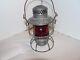 Delaware & Hudson Railroad Lantern Red Globe Adalake