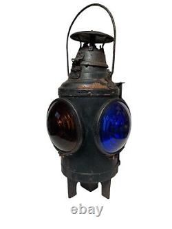 Dressel Antique Railroad Lantern Arlington NJ Switch Light 4-way