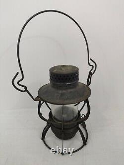 Dressel Arlington Metal Railroad Lantern with Glass USA (NJ), Vintage, Black
