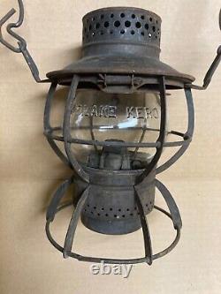 Dressel Erie Railroad Lantern with Marked Globe