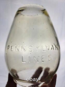 Early 1900's Adams & Westlake Pennsylvania Lines Embossed Railroad Lantern