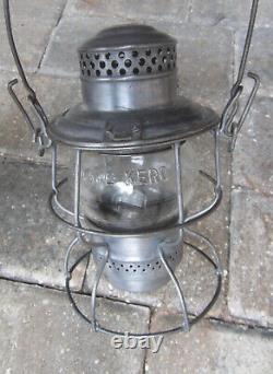 Erie Railroad Adlake-Kero 435 Lantern Clear Mfgd by Adams & Westlake Co, U. S. A