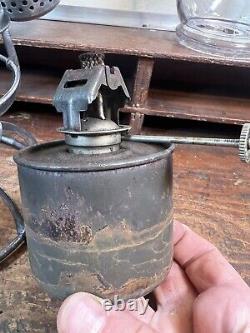 FO Dewey CO Armspear Kerosene Railroad Lantern MACBETH barrel Globe, Super Clean