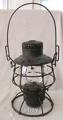 Genuine RARE B&O Railroad Lantern with Embossed B&O Railroad Safety First Globe