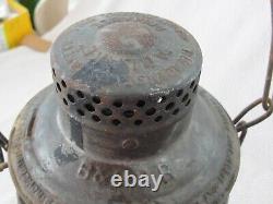 Genuine RARE B&O Railroad Lantern with Embossed B&O Railroad Safety First Globe