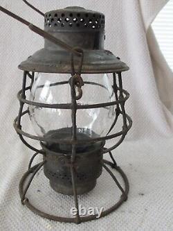 Genuine RARE B&O Railroad Lantern with Embossed B&O Railroad Safety First Globe