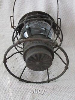 Genuine RARE B&O Railroad Lantern with Embossed B&O Railroad Safety First Globe