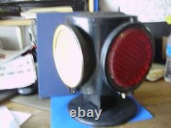 HANDLAN 4 WAY RAILROAD SWITCH LANTERN WithTHICK BUBBLE GLASS LENS