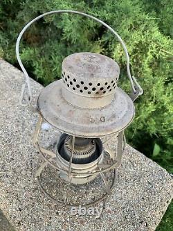 Keystone Lantern Company Tall Globe Railroad Lantern Last Patd. 1903