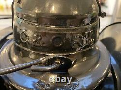 Large Antique Handlan St. Louis 4-Way Railroad Switch Lantern Kopp Lenses 16