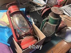 Lot Of 3 Vintage Railroad Lanterns