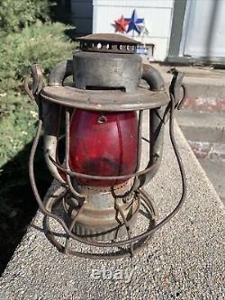 Maine Central Railroad Lantern WithRed Globe