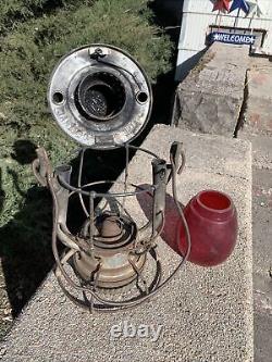 Maine Central Railroad Lantern WithRed Globe