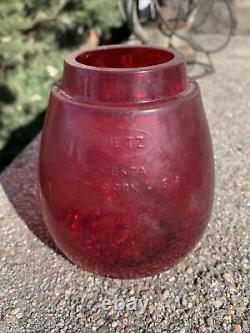 Maine Central Railroad Lantern WithRed Globe