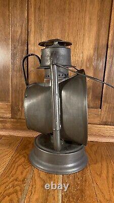 Nice Antique Buhl Majestic No. 475 Kerosene Railroad Lantern Farm Barn Ranch