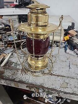 Norfolk Southern Railroad Brass Lantern Employee Safety Award Lake Division VGC