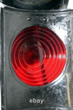 Old Dressel Pennsylvania Railroad Red Lens Signal Lantern, Arlington, N. J