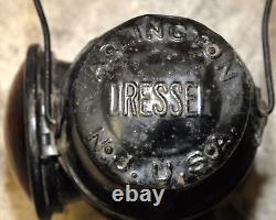 Old Dressel Pennsylvania Railroad Red Lens Signal Lantern, Arlington, N. J
