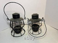 Pennsylvania Railroad Keystone Casey Lantern set of 2