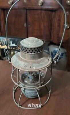 Pennsylvania Railroad PRR Adams Adlake Kero Kerosene Train Lantern