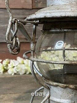 Railroad Lantern Chicago & North Western Adlake Kero CNRY Clear Embossed Globe