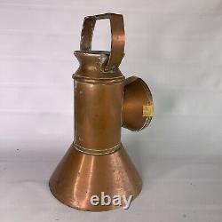 Railroad Lantern Copper Caboose Train Carriage Lamp Railroadiana Vintage Decor