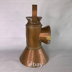 Railroad Lantern Copper Caboose Train Carriage Lamp Railroadiana Vintage Decor