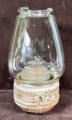 Rare Antique 1870's Fixed Globe P&R Railroad RR Caboose Lamp Lantern