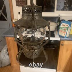 Rare Antique Dressel Railroad Lantern & Clear Kopp Globe VNC