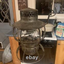 Rare Antique Dressel Railroad Lantern & Clear Kopp Globe VNC