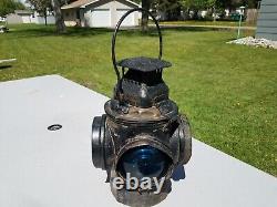 Rare Antique Vintage Adlake Non Sweating Lantern Railroad Lamp Very Heavy Sturdy