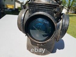 Rare Antique Vintage Adlake Non Sweating Lantern Railroad Lamp Very Heavy Sturdy