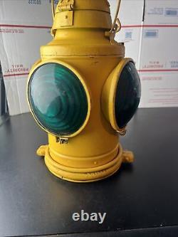 Safety Yellow Handlan Chesapeake & Ohio Railway RR Caboose Switch Lantern