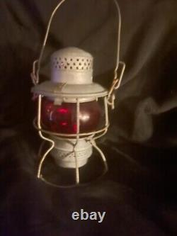 VINTAGE 60's Adlake Kero Penn Central Red globe railroad lantern