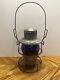 Vtg Antique Adlake Kero Rare Blue Globe Railroad Lantern