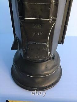 Vintage 1920's French SNCF Brass Railway Lantern