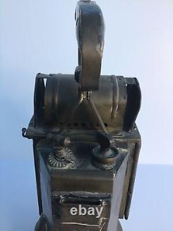 Vintage 1920's French SNCF Brass Railway Lantern