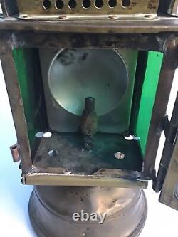 Vintage 1920's French SNCF Brass Railway Lantern