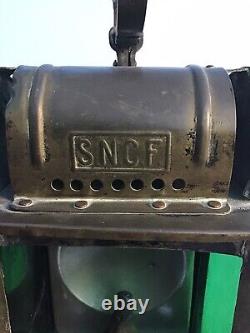 Vintage 1920's French SNCF Brass Railway Lantern