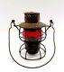 Vintage Adams & Westlake Prr Railroad Lantern With Red Adlake Kero Globe